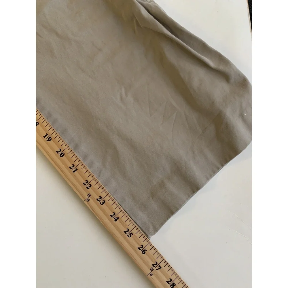 Banana Republic Men Pants 33x26 Khaki Baggy Skater Wide Leg Relaxed Pocket Cargo